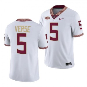#5 Jared Verse Seminoles Men's Nike NIL NCAA Football Jerseys White