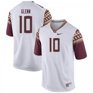 #10 Kevon Glenn FSU Men's Football Official Jerseys White