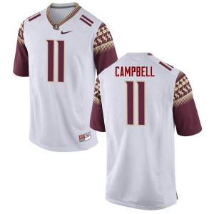 #11 George Campbell FSU Men's Football College Jersey White