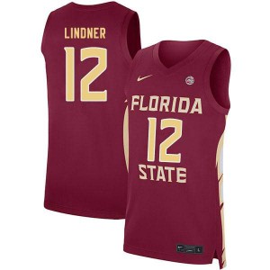 #12 Justin Lindner Florida State Men's Basketball University Jersey Garnet