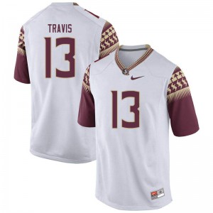 #13 Jordan Travis Florida State Men's Football Stitched Jerseys White