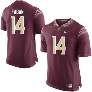 #14 Cyrus Fagan Florida State Men's Football Stitch Jersey Garnet