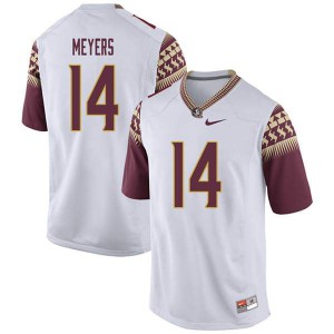 #14 Kyle Meyers Seminoles Men's Football Embroidery Jersey White