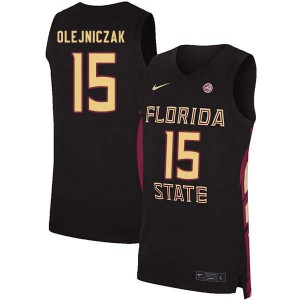 #15 Dominik Olejniczak Florida State Men's Basketball Stitch Jersey Black