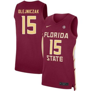 #15 Dominik Olejniczak Florida State Seminoles Men's Basketball Player Jerseys Garnet