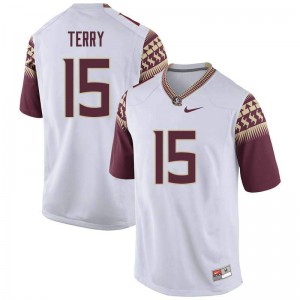 #15 Tamorrion Terry Seminoles Men's Football Official Jerseys White