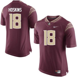 #18 RoDerrick Hoskins Florida State Men's Football Stitch Jerseys Garnet