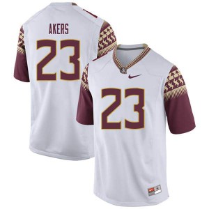 #23 Cam Akers Florida State Men's Football College Jersey White