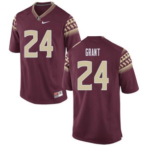 #24 Anthony Grant Seminoles Men's Football Alumni Jerseys Garnet