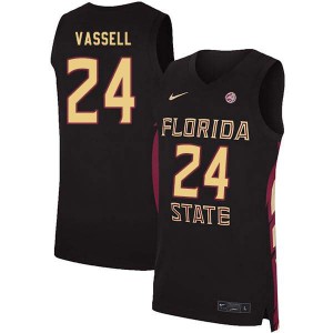 #24 Devin Vassell Florida State Seminoles Men's Basketball Stitched Jersey Black