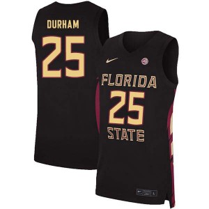 #25 Hugh Durham FSU Men's Basketball Player Jerseys Black