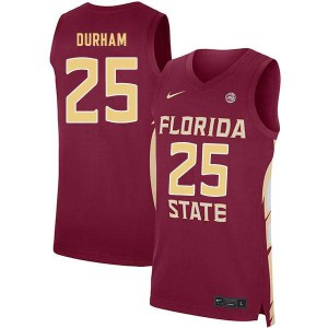 #25 Hugh Durham Florida State Seminoles Men's Basketball Stitched Jerseys Garnet