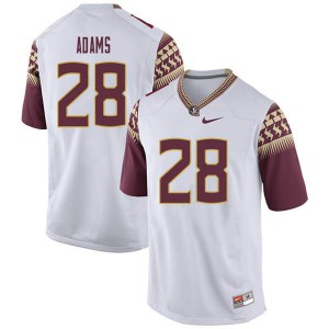 #28 D'Marcus Adams Florida State Men's Football Embroidery Jerseys White