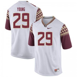 #29 Tre Young Florida State Men's Football Alumni Jersey White