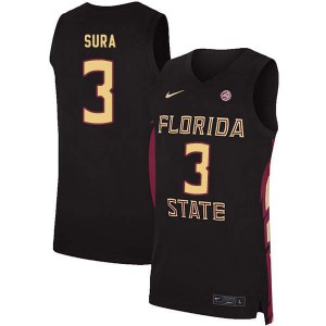 #3 Bob Sura Seminoles Men's Basketball College Jerseys Black