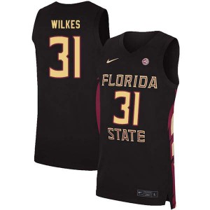 #31 Wyatt Wilkes Florida State Men's Basketball College Jersey Black