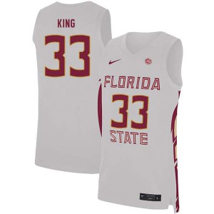 #33 Ron King Florida State Seminoles Men's Basketball Alumni Jersey White