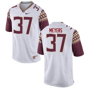 #37 Kyle Meyers Seminoles Men's Football University Jerseys White