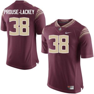 #38 Izaiah Prouse-Lackey FSU Men's Football Embroidery Jerseys Garnet