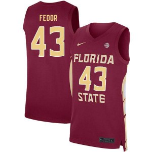 #43 Dave Fedor FSU Seminoles Men's Basketball University Jersey Garnet