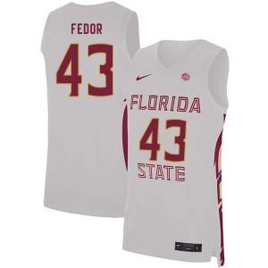 #43 Dave Fedor Florida State Men's Basketball Alumni Jerseys White