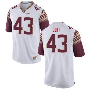 #43 Jacob Duff Florida State Men's Football College Jersey White