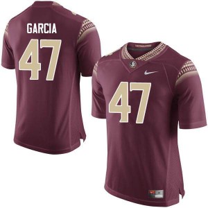#47 Joseph Garcia Seminoles Men's Football High School Jerseys Garnet