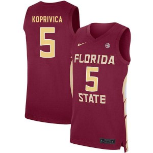 #5 Balsa Koprivica Florida State Men's Basketball College Jersey Garnet