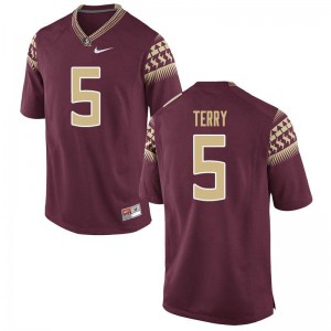 #5 Tamorrion Terry Florida State Seminoles Men's Football Stitched Jerseys Garnet
