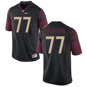 #77 Christian Armstrong FSU Seminoles Men's Football Player Jerseys Black