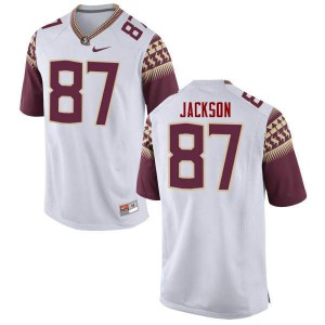#87 Jared Jackson Seminoles Men's Football Official Jersey White
