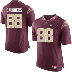 #88 Mavin Saunders FSU Seminoles Men's Football Embroidery Jerseys Garnet