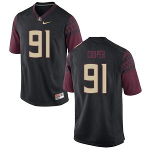 #91 Robert Cooper Seminoles Men's Football University Jersey Black