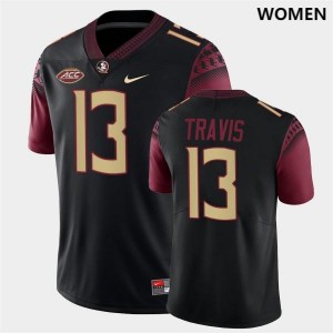#13 Jordan Travis FSU Seminoles Women's College Football Jerseys Black