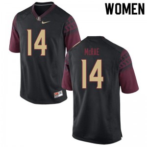 #14 Jaleel Mcrae Florida State Women's Football Official Jerseys Black