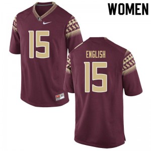 #15 Gino English FSU Seminoles Women's Football Alumni Jersey Garnet