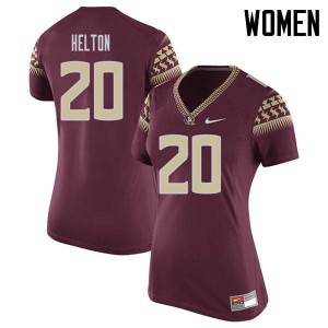 #20 Keyshawn Helton Seminoles Women's Football Alumni Jersey Garnet