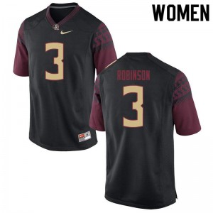 #3 Bryan Robinson Florida State Women's Football Embroidery Jersey Black