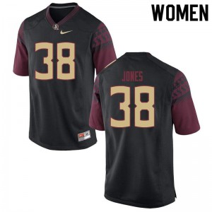 #38 Cornel Jones Florida State Women's Football Stitched Jersey Black