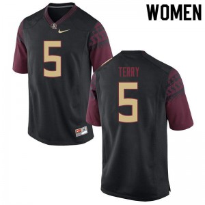 #5 Tamorrion Terry Florida State Women's Football University Jersey Black