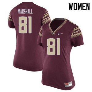 #81 Alex Marshall FSU Seminoles Women's Football Official Jerseys Garnet