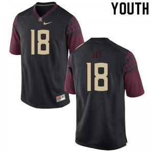 #18 Travis Jay Florida State Seminoles Youth Football Official Jersey Black