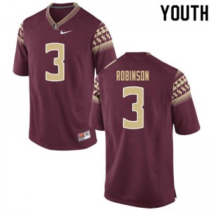 #3 Bryan Robinson Florida State Youth Football Player Jerseys Garnet