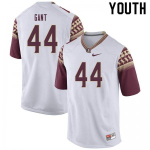 #44 Brendan Gant Florida State Youth Football Official Jerseys White
