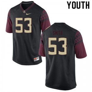 #53 Maurice Smith FSU Youth Football Stitch Jersey Black