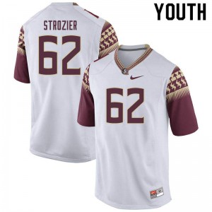 #62 Alexander Strozier FSU Youth Football Official Jerseys White