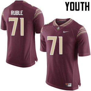 #71 Brock Ruble FSU Youth Football Player Jerseys Garnet