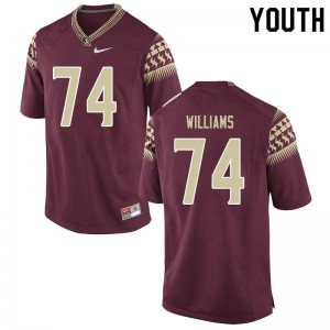 #74 Jay Williams Florida State Youth Football Official Jerseys Garnet