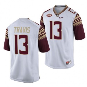 #13 Jordan Travis Florida State Men's Football Stitched Jerseys White